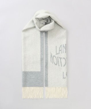 AURORA 【 LANVIN COLLECTION（ランバン コレクション） 】カシミヤ100%ジャカードマフラー(WASH)
