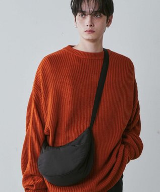 WEGO カラーハーフムーンショルダー ブラック