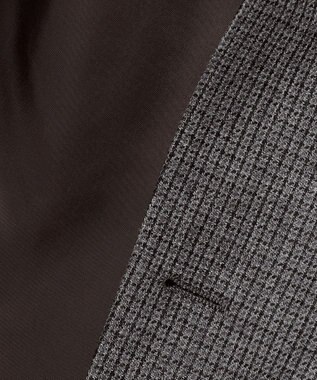 J.PRESS MEN 【定番 / セットアップ対応】マナードシルクホームスパン ガンクラブチェック ジャケット ライトグレー系3