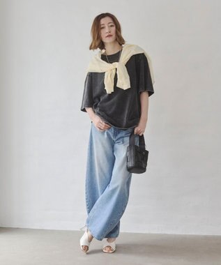 WEGO 【ユニセックス着用ITEM/SMLサイズ展開】コットンクルーネックT（SS） ブラックその他