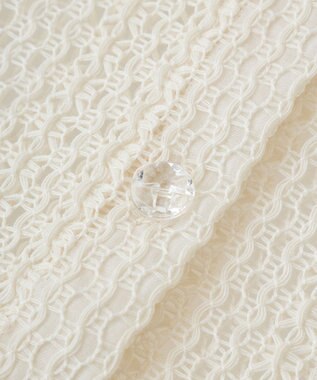 earth music&ecology ＳＥＴ２点レースカーディガン＋レイヤードインナー Ivory