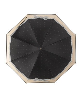 MOONBAT 【耐風】LANVIN en Bleu 長傘 サテンプリントリボン ブラック