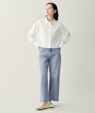 ANY 7daysデイリーワイドデニム ブリーチ