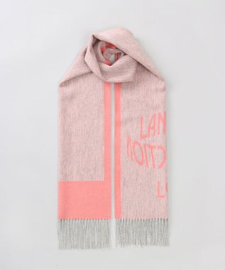 AURORA 【 LANVIN COLLECTION（ランバン コレクション） 】カシミヤ100%ジャカードマフラー(WASH)