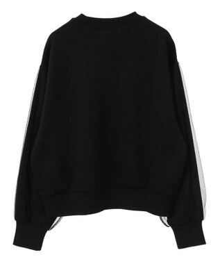 AMERICAN HOLIC 袖チュール重ねプルオーバー Black