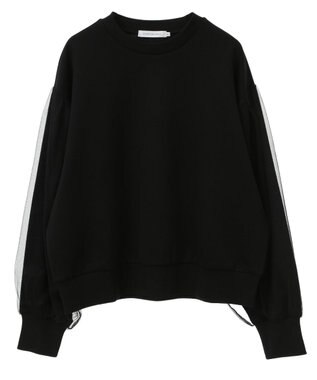 AMERICAN HOLIC 袖チュール重ねプルオーバー Black