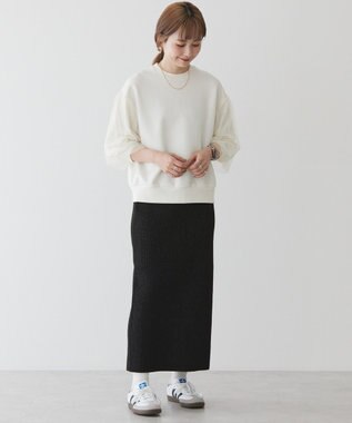 AMERICAN HOLIC 袖チュール重ねプルオーバー Off White