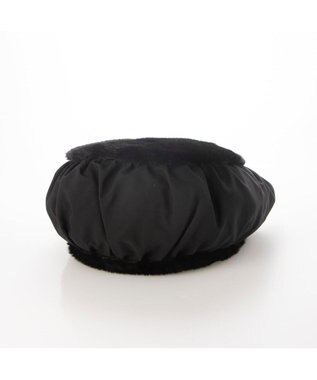 UNBILLION カシュカシュ cachecache / ポンポン付きエコファーラウンド型トートバッグ ブラック