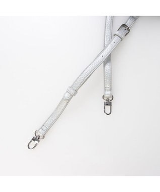 UNBILLION カシュカシュ cachechche / ヒネリ金具ベルトシボミニバッグ シルバー
