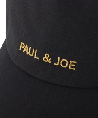 MOONBAT ポール & ジョー (PAUL & JOE ACCESSOIRES) ロゴ刺繍 リボン キャップ ブラック