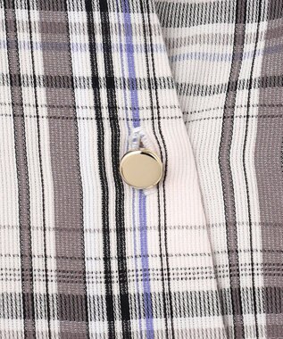 ANY SIS 【洗える】ピケチェック ブラウス アイボリー系