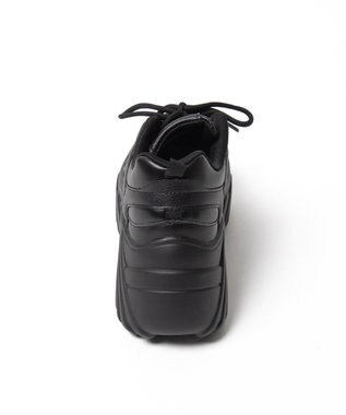 WEGO ボリュームレースアップスニーカー ブラック