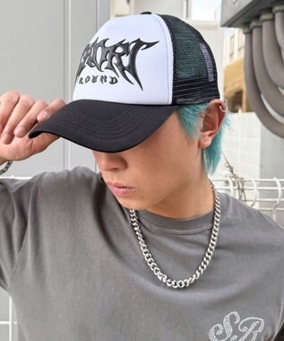 WEGO 【ユニセックス着用ITEM】3Dプリントメッシュキャップ ブラック