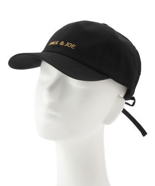 MOONBAT ポール & ジョー (PAUL & JOE ACCESSOIRES) ロゴ刺繍 リボン キャップ ブラック