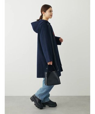 Green Parks ２ｗａｙフード取り外し比翼コート Navy