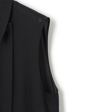 23区 【CLASSY. 10月号掲載/洗える】ドレープ ジレ ブラック系