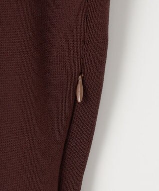 ANY SIS 【洗える】ニットコンビ ワンピース ダークブラウン系