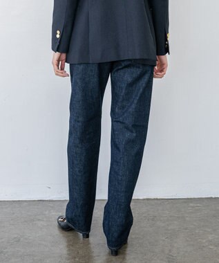 caqu boy`s cutⅡ テーパードストレートデニム ワンウォッシュ rinse