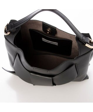 UNBILLION カシュカシュ cachecache / ビッグリボンスワローマチ2wayショルダー ブラック