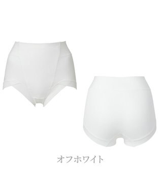 BRADELIS New York 【BRADELIS NewYork peace】綿混楽々ハイウエストショーツ24 オフホワイト