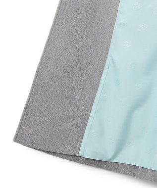 TOCCA LOOFAH ショールカラーウールコート グレー系