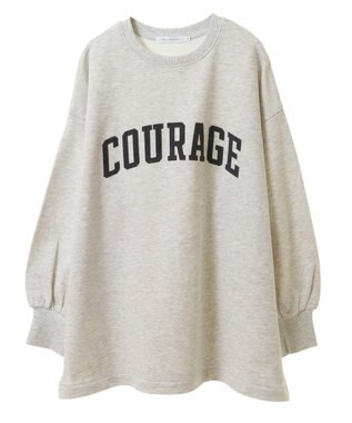 AMERICAN HOLIC ＣＯＹＲＡＧＥフロッキーロングスウェット2 Oatmeal