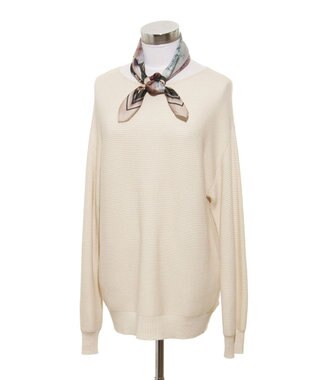 MOONBAT 【WEB限定】PAUL & JOE ACCESSOIRES シルクツイル キャットコラージュスカーフ 58×58cm Collage(ベージュ)