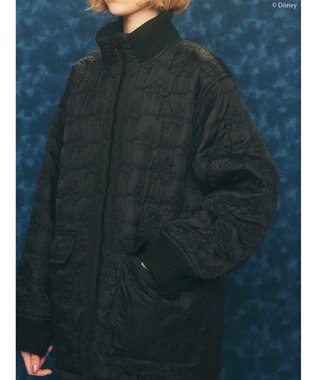 AMERICAN HOLIC ミッキー柄中綿キルトジャケット／Ｍｉｃｋｅｙ Black