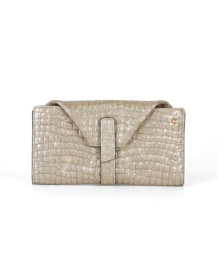 PELLE BORSA ギャルソンウォレット Rainbow Croco レインボークロコ 6101 グレージュ