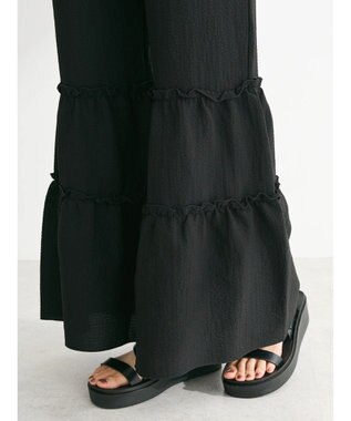 Green Parks ・ＳＵＧＡＲ　ＳＰＯＯＮ　メローティアードパンツ Black