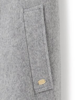 TOCCA LOOFAH ショールカラーウールコート グレー系