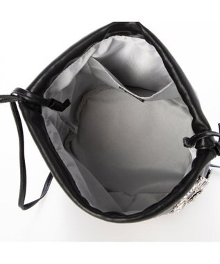 UNBILLION カカトゥ kakatoo / ビジュー付きドロストバッグ ブラック