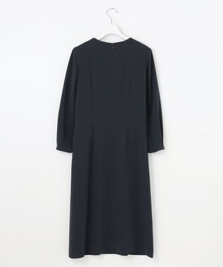 J.PRESS LADIES 【セットアップ対応・洗える】セラテリーダブルクロス ワンピース ネイビー系