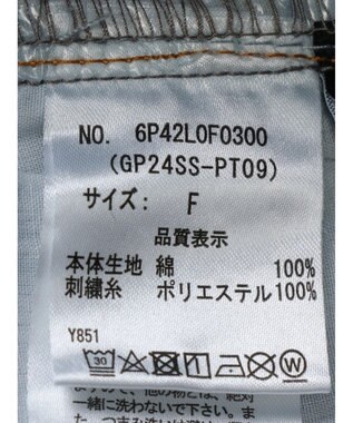 Green Parks ・Ｄｏｕｂｌｅ　Ｆｌａｇｓ　リボン刺繍ストレートデニム Light Indigo