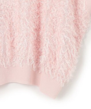 BEIGE， 【洗える】LYCORIS / カットジャカードプルオーバーニット Light Pink