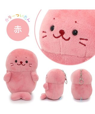 Mother garden しろたん マスコットキーホルダー カラーついたん 12cm 《単品》 赤