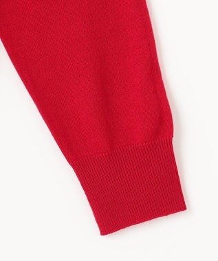 23区GOLF 【MEN】【ウォッシャブル】ウールブレンド ロゴニット レッド系