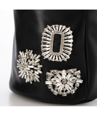 UNBILLION カカトゥ kakatoo / ビジュー付きドロストバッグ ブラック