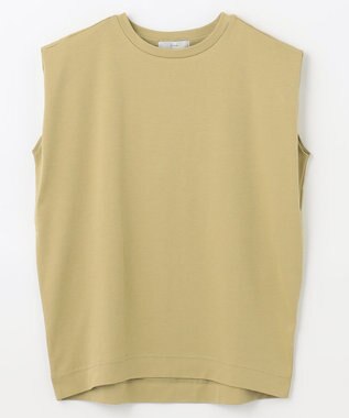 ANY 【接触冷感/UVケア】ビューティベーシックノースリーブタックTシャツ ダークピスタチオ