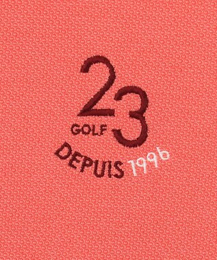 23区GOLF 【WOMEN】ハニカムライト鹿子 半そでポロシャツ ピンク系