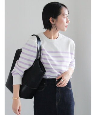 Te chichi ボーダーボックスシルエットプルオーバー