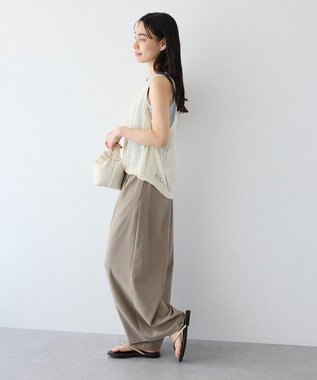 CRAFT STANDARD BOUTIQUE ノットヤーン透かしビスチェ Off White