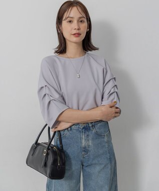 組曲 ライトダンボール ドルマンカットソー ライラック系