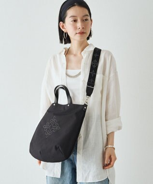 russet 《19か月連続！ブランド月間ランキング1位》スリム2WAYトートバッグ <コーデュラナイロン>(CE-1404-WEB) Black