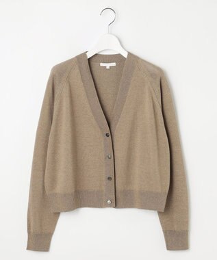 自由区 L 【カタログ掲載・洗える】ペーパーブレンドショート カーディガン [新色]シナモン