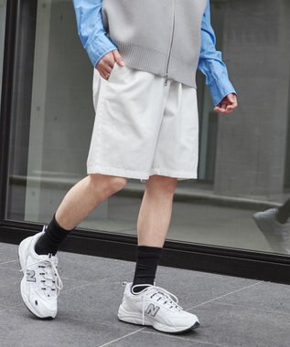 WEGO 【ユニセックス着用ITEM/ウエストゴム】リラックスイージーショーツ ホワイト