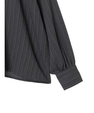 Green Parks ・ＡＮＤ　ＳＥＡＲＣＨ　バックリボンブラウス Charcoal Gray