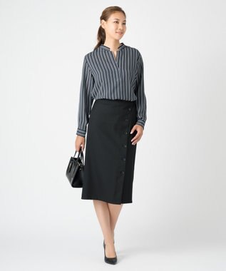 ONWARD Reuse Park 【23区】ブラウス秋冬 ネイビー