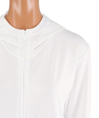 San-ai Resort（三愛水着楽園） 【UPF50＋】　ラッシュパーカー　S・M・L　【San-ai Resort（サンアイリゾート）】 ホワイト