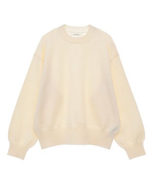 Green Parks スウェットライクニットプルオーバー Off White